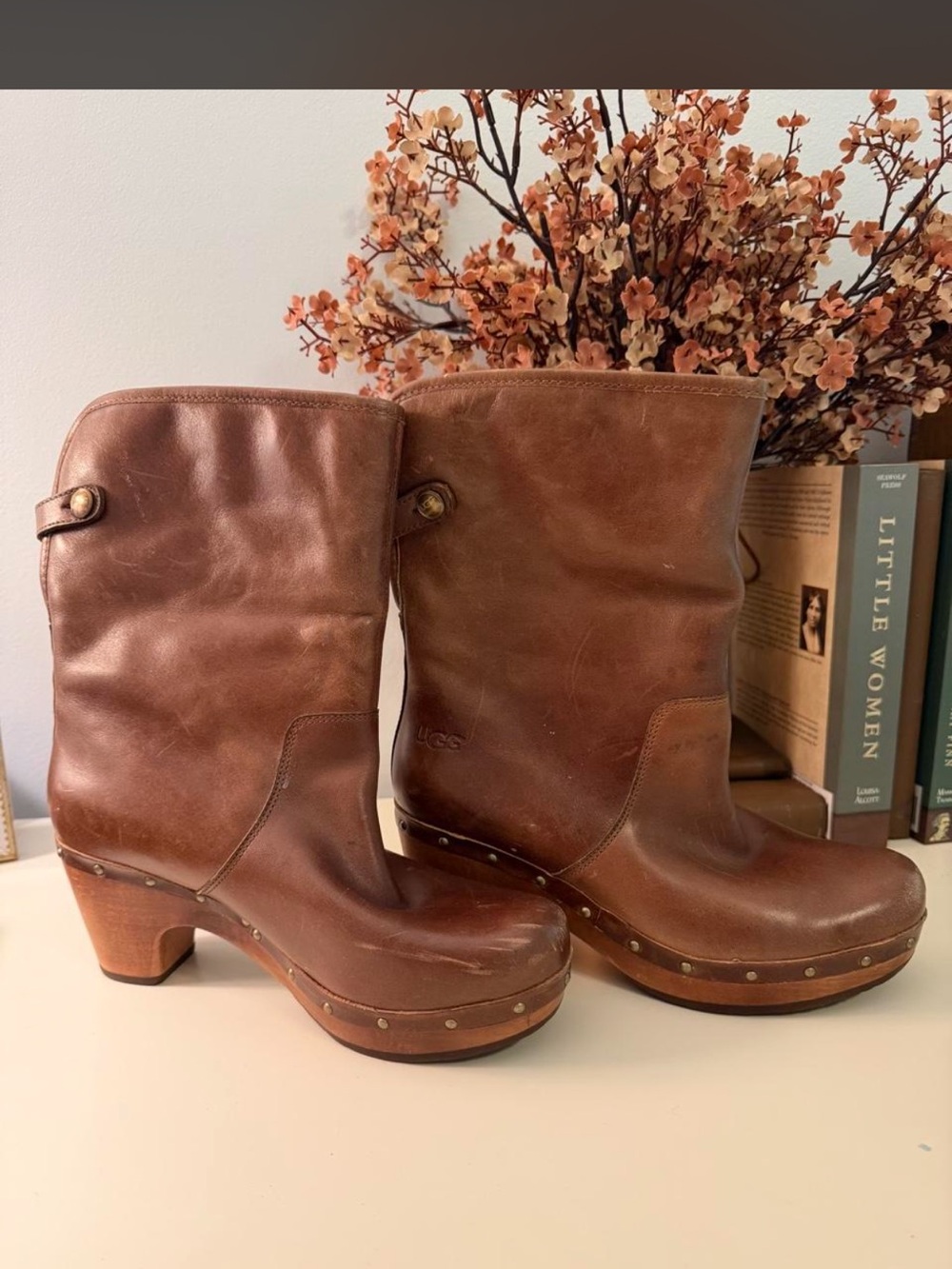 🤎 UGG Lynnea Leather Clog Boots 🤎